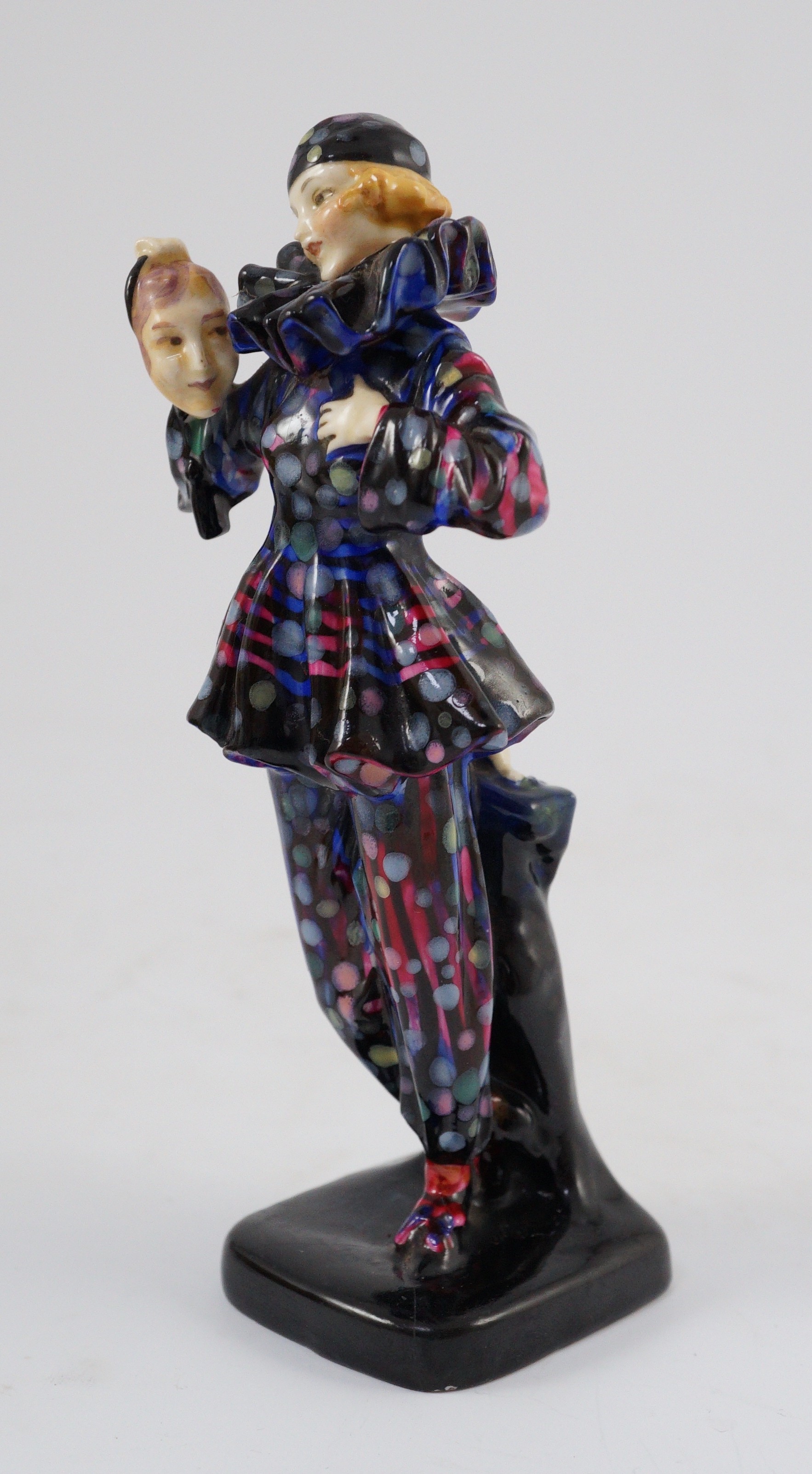 A rare Royal Doulton figure 'The Mask' HN1271, 16.4cm high, crack to base